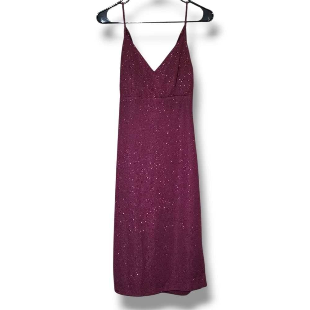 Premier Amour Red Spaghetti Strap Slip Dress
